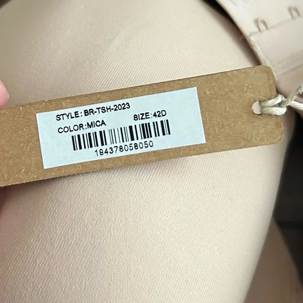 SKIMS Fits Everybody T-Shirt Bra in Mica Light Tan Size 42D NEW With Tags - Picture 5 of 8